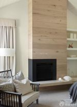 最新美式住宅实木墙面设计效果图片