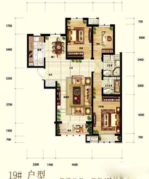 2023精品两室两厅两卫户型图