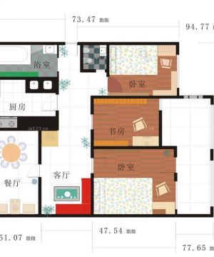 2023最新三室一厅户型图