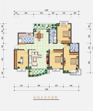 2023最新三室一厅户型平面图