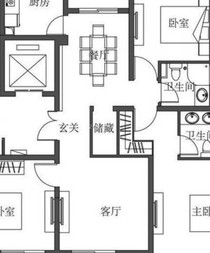 2025温馨三室一厅户型图欣赏