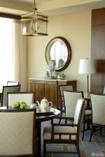 2025美式住宅餐厅装饰柜装修效果图片