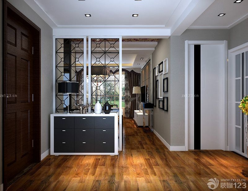 2025最新进门玄关鞋柜装修效果图欣赏