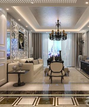 最新豪华客厅玄关隔断设计效果图赏析