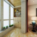 现代时尚家庭阳台瓷砖装修案例大全