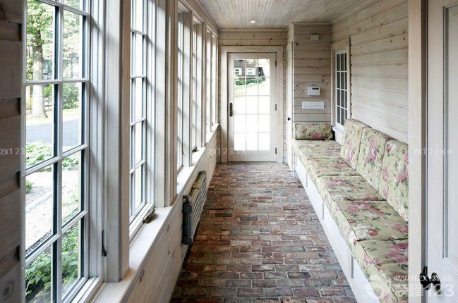 简约田园风格阳台吊顶装修图片大全