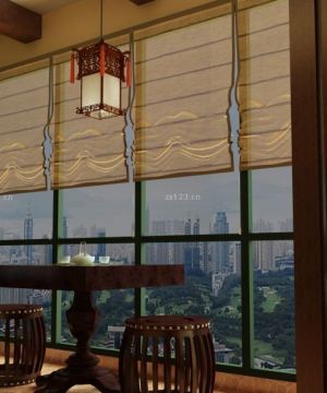 中式风格阳台吊顶装修效果图片欣赏