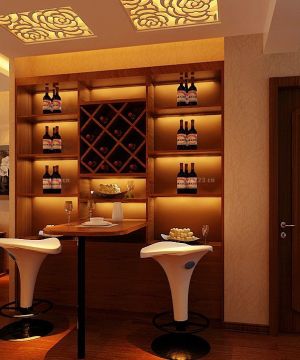 2025家居客厅吧台酒架装修效果图片