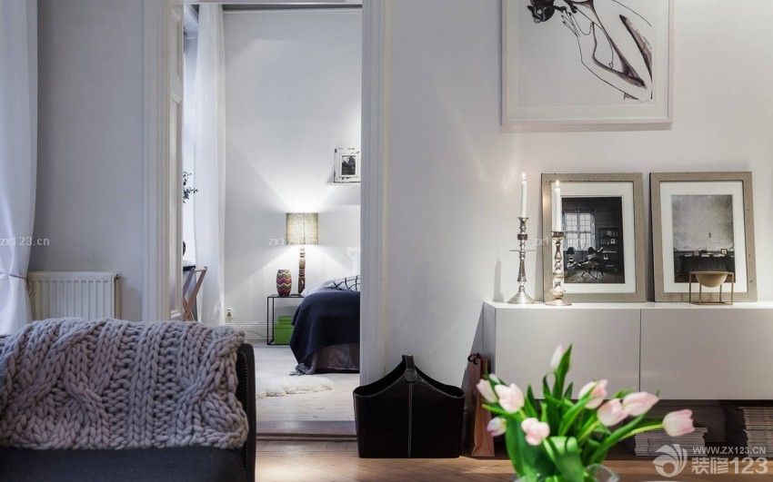 北欧风格客厅装饰柜装修图片大全