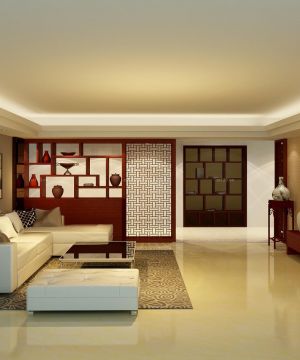 客厅现代中式家具装修实景图