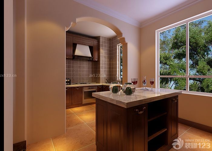 2025厨房瓷砖颜色装修效果图