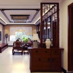 中式风格家居鞋柜屏风装修效果图片欣赏