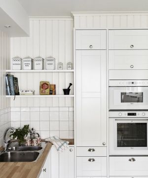 北欧风格厨房用品置物架装修效果图片大全