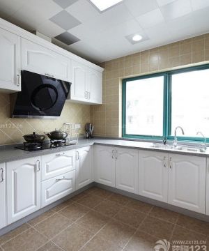欧式房屋厨房瓷砖装修样板房效果图欣赏