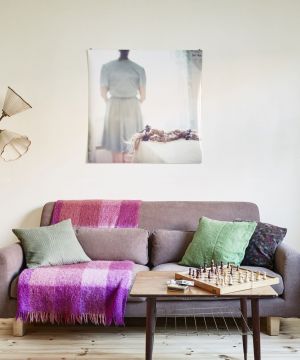 北欧风格客厅双人沙发摆放效果图片
