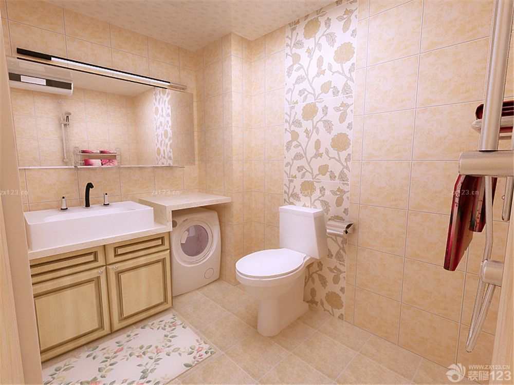 7平米卫生间瓷砖样板间效果图欣赏