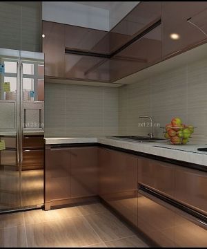 精装修样板房厨房瓷砖颜色设计效果图欣赏