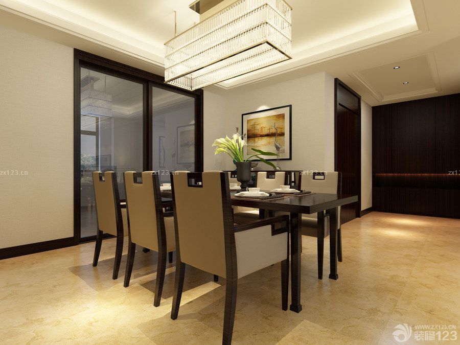 2025家庭餐厅吊灯装修效果图欣赏