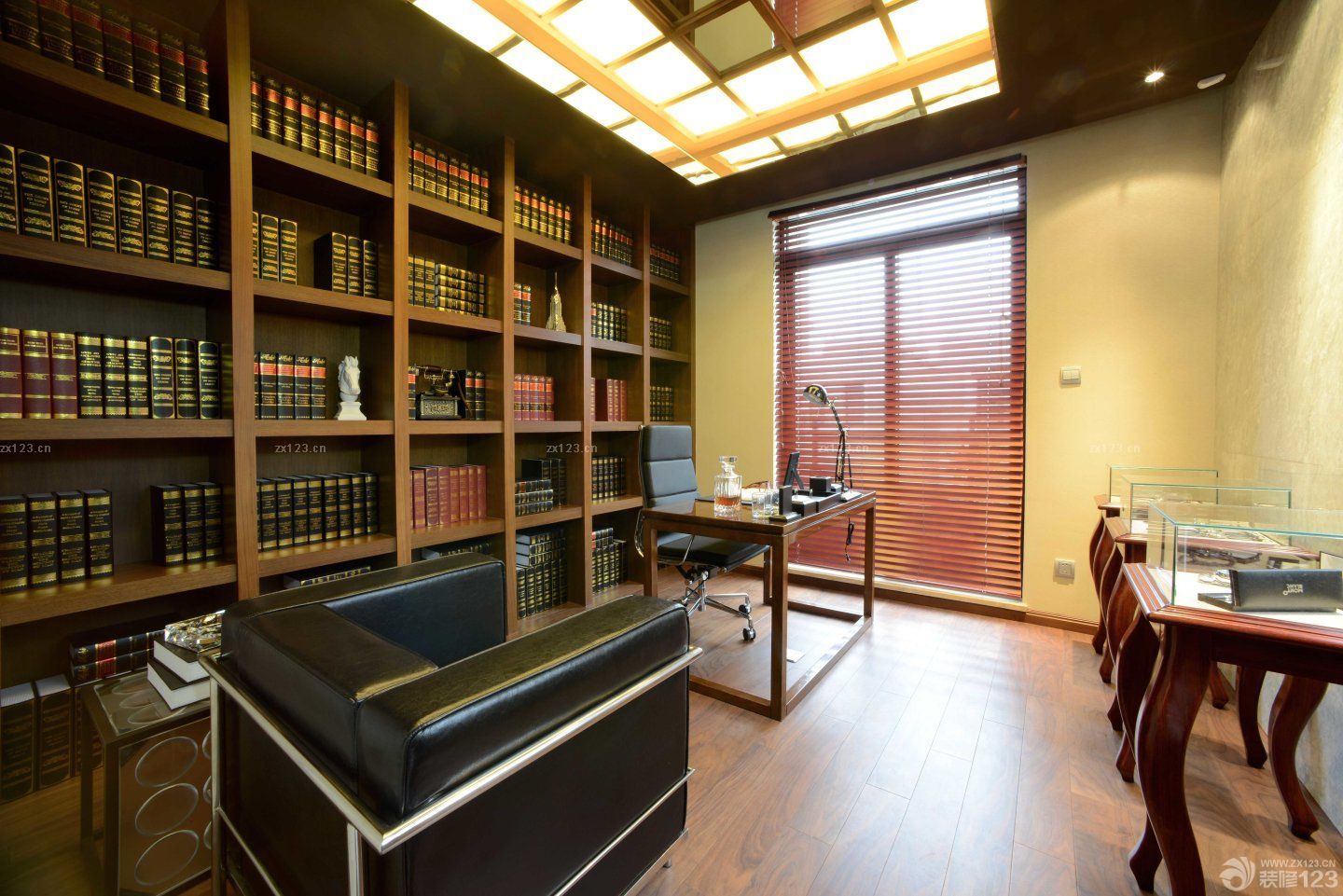 家庭书房装修颜色图片大全2025