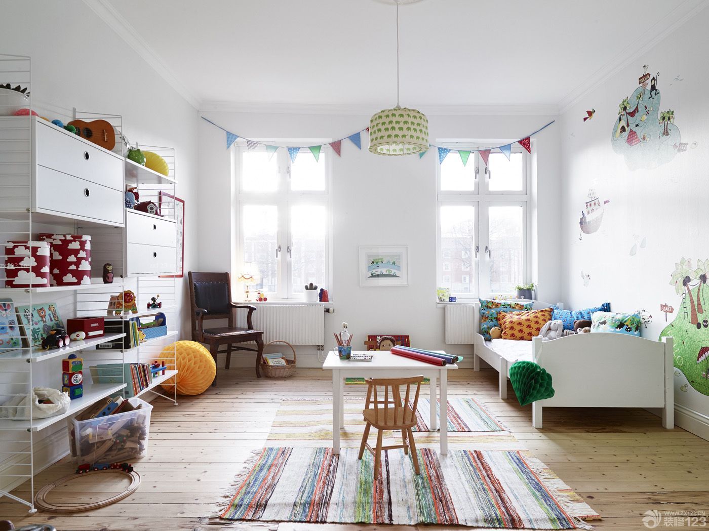 房屋儿童房间布置装修样板房大全