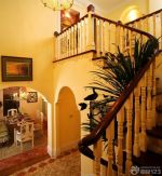 复式房木楼梯扶手装修案例大全