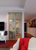 最新混搭风格客厅与餐厅隔断造型设计图片