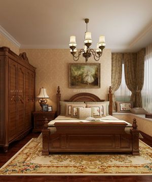 12平米婚房卧室美式大床装修案例大全