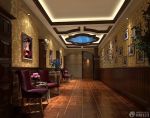 高档休闲会所室内装修墙纸大全