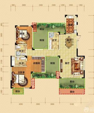 2025四房两厅户型图欣赏