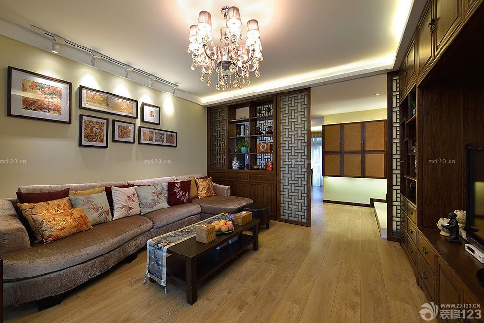 最新中式家居客厅屏风隔断效果图片大全