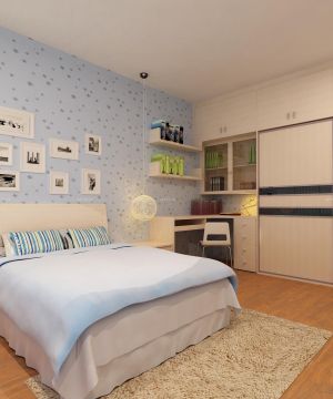 最新90平3室2厅房屋地中海风格儿童房装修图片