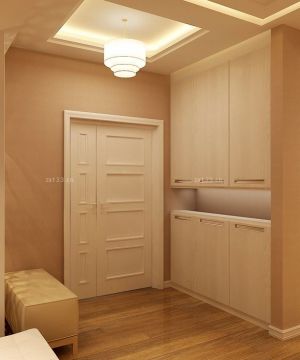 最新进门玄关鞋柜设计效果图欣赏