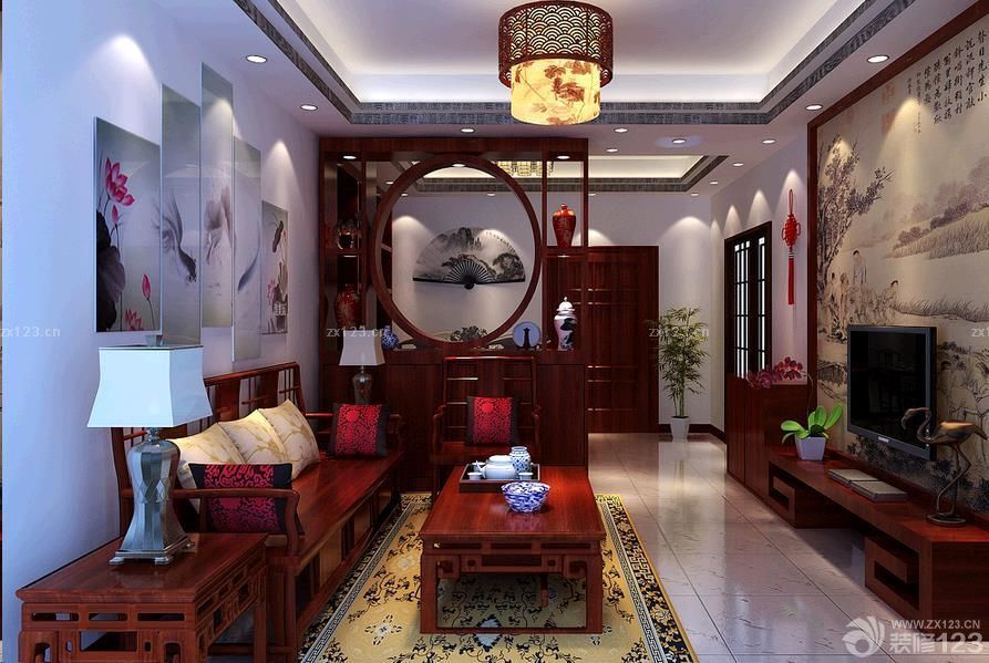 红木博古架隔断设计图片大全2025