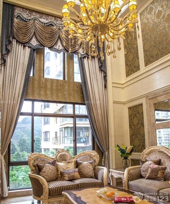 最新欧式风格小户型复式客厅装修图片