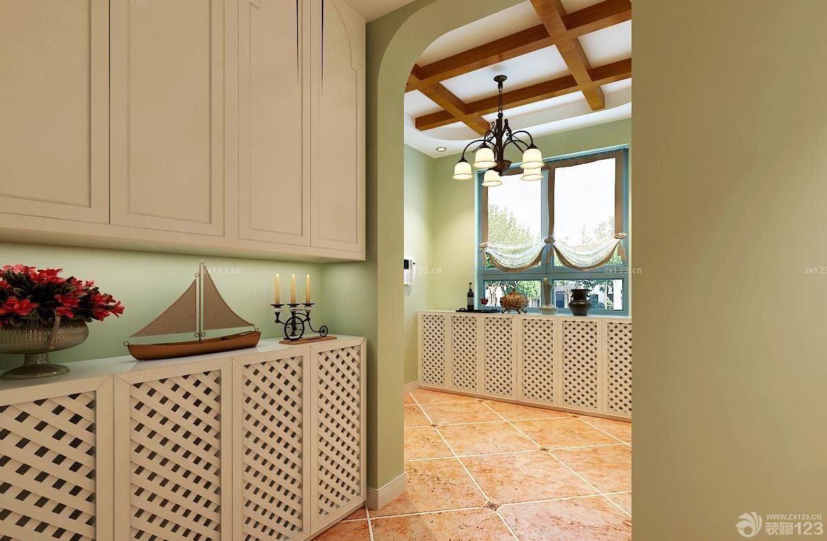 2025简欧风格三室两厅鞋柜设计图片欣赏