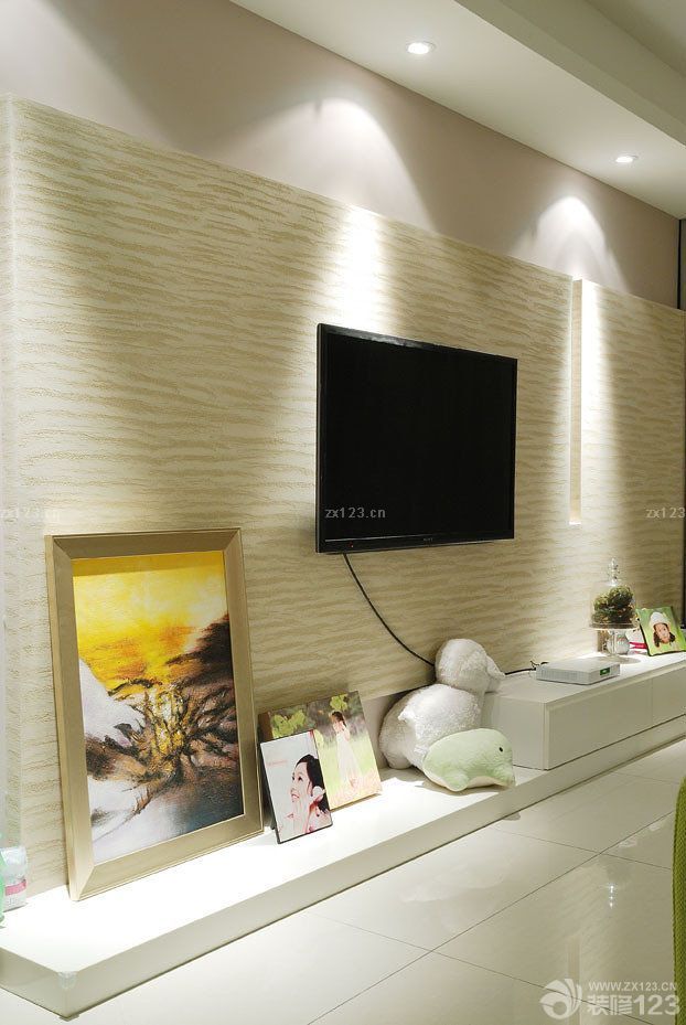 白色电视柜设计图片