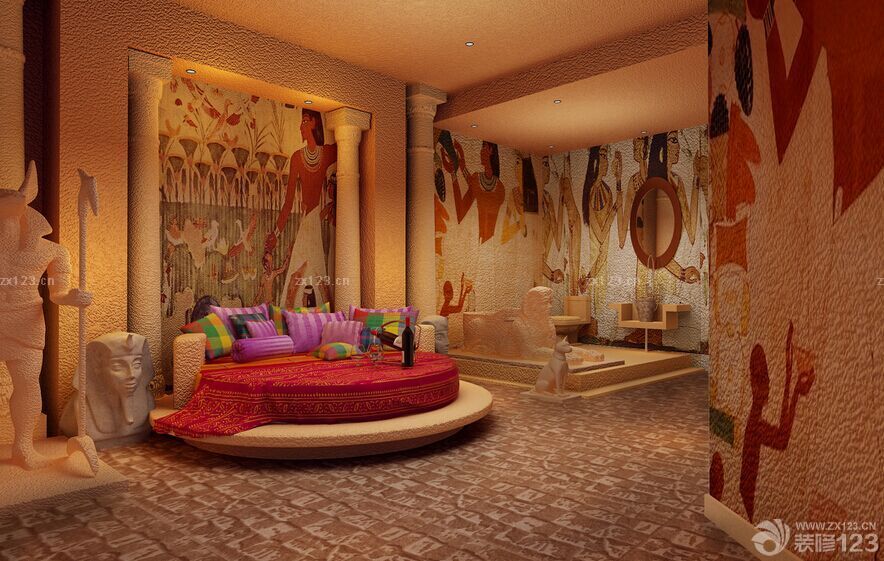 混搭风格主题酒店房间设计图片