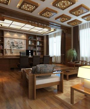 2025最新中式办公室边几设计图片