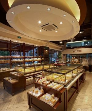 蛋糕店天花吊顶设计图片2025