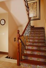 2025美式复式不锈钢楼梯立柱效果图  