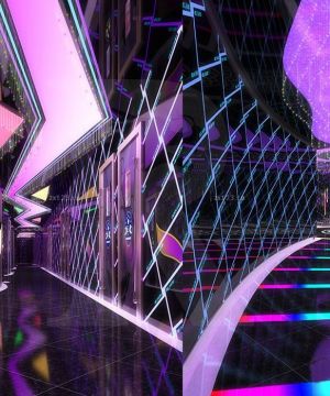 ktv灯光设计过道吊顶效果图大全2025