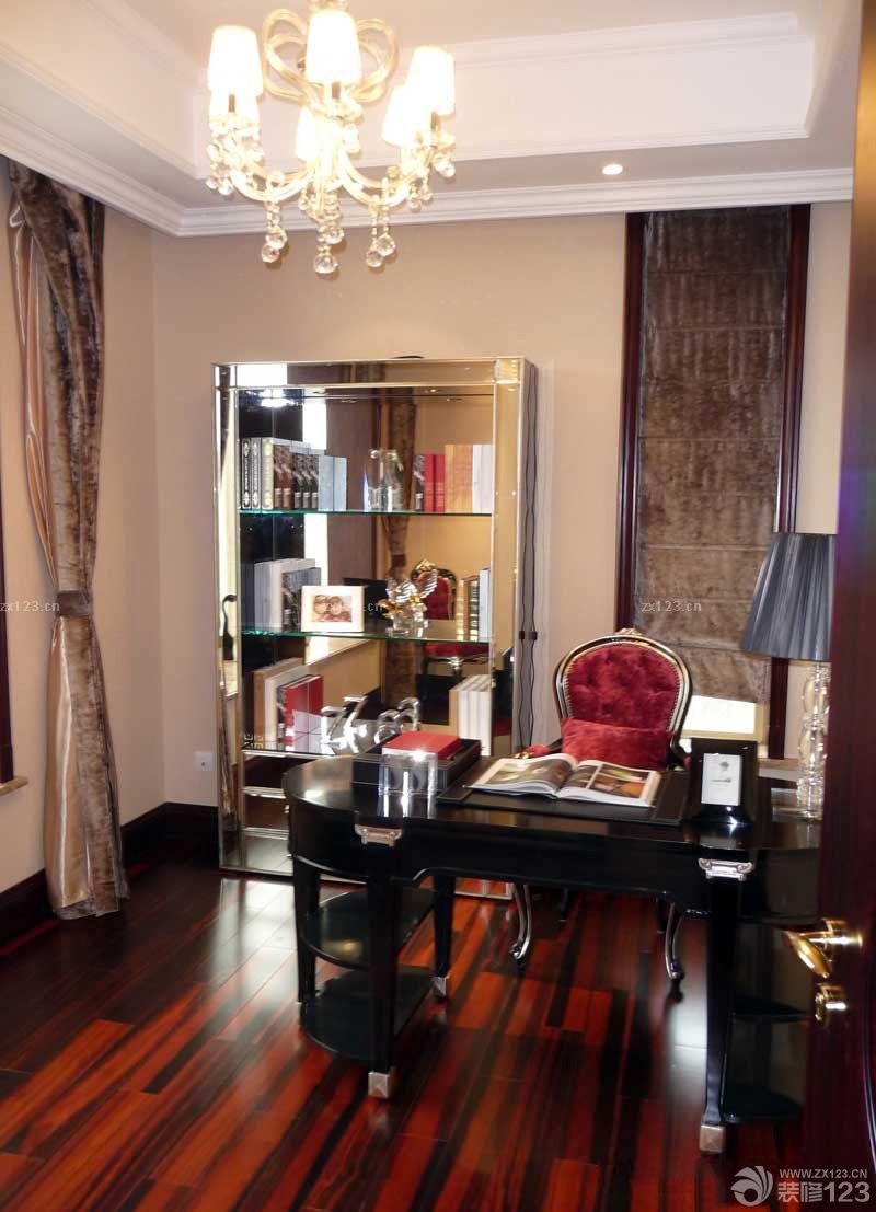 稳重古典书桌装修效果图大全2025