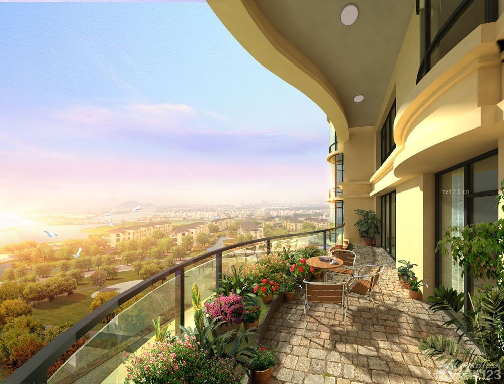 2025大户型简约风格阁楼露台装修图片