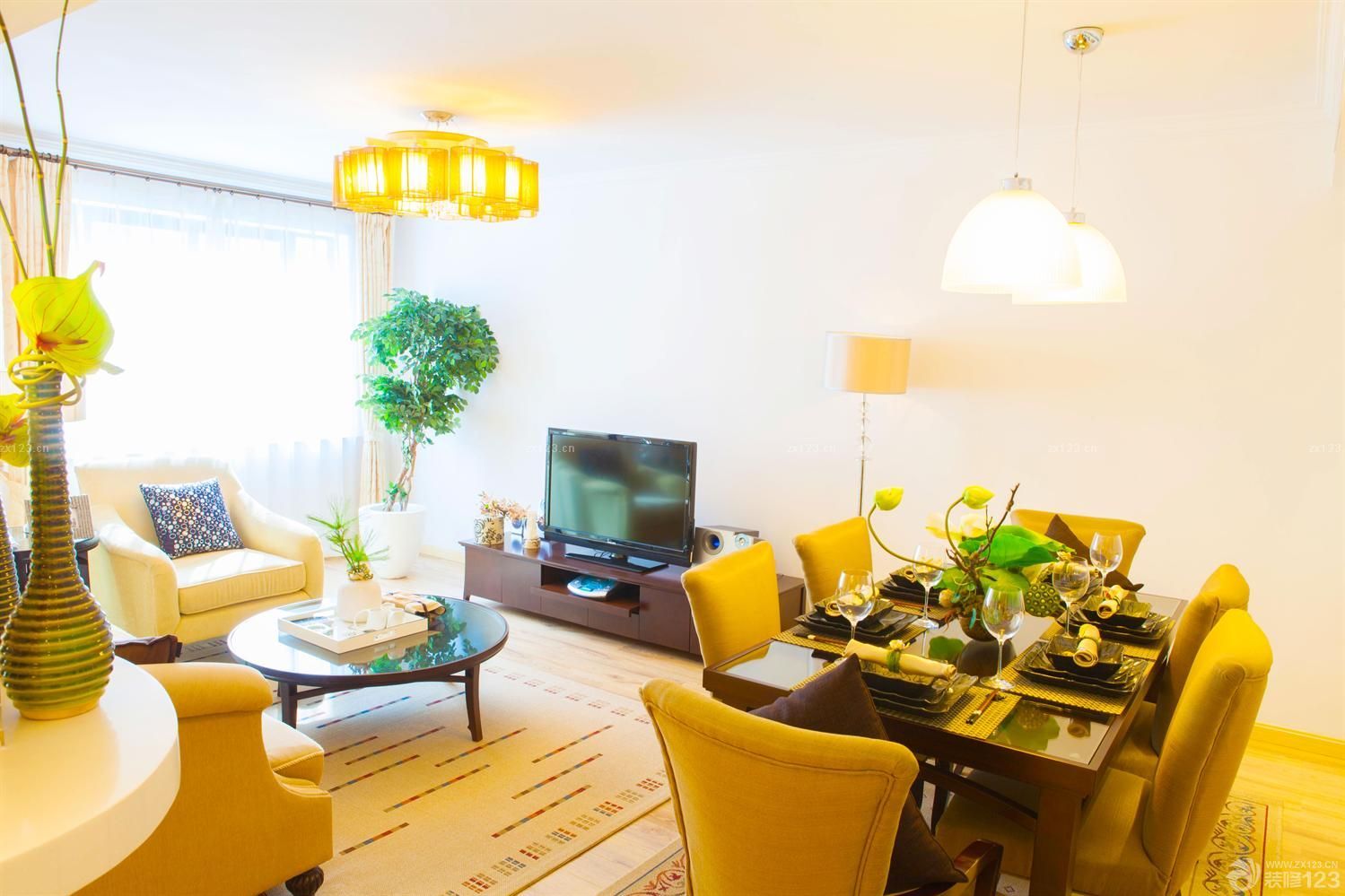 田园风格小户型酒店式公寓设计图