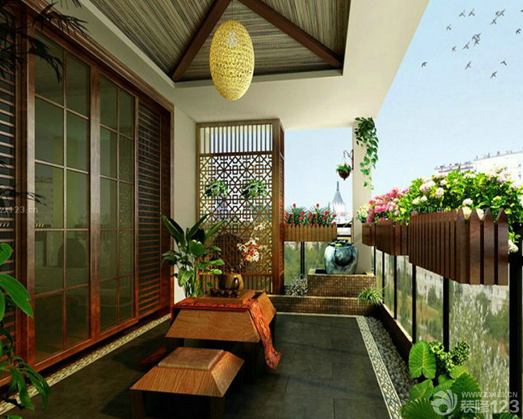 阳台花园榻榻米设计图