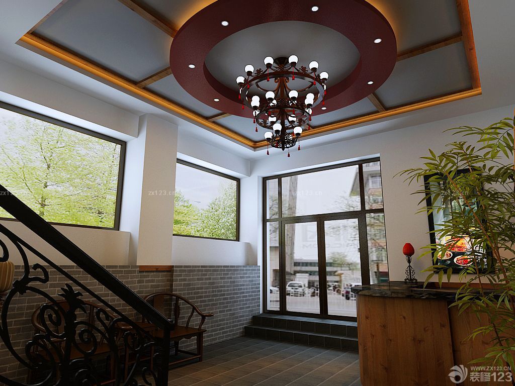 餐厅天花吊顶设计图