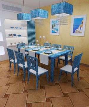 2023最新地中海风格餐桌设计效果图欣赏