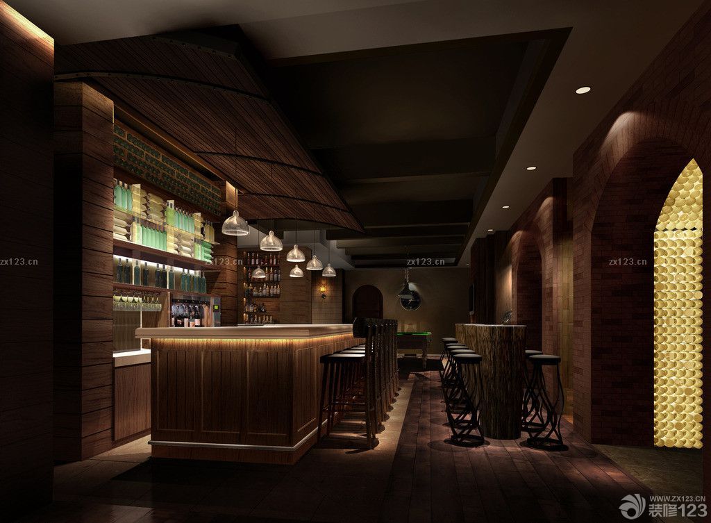 混搭风格酒吧设计效果图