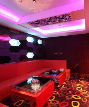 现代最新ktv包厢过道吊顶装修设计大全2025