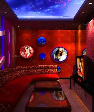 现代ktv包厢装饰设计效果图大全2025